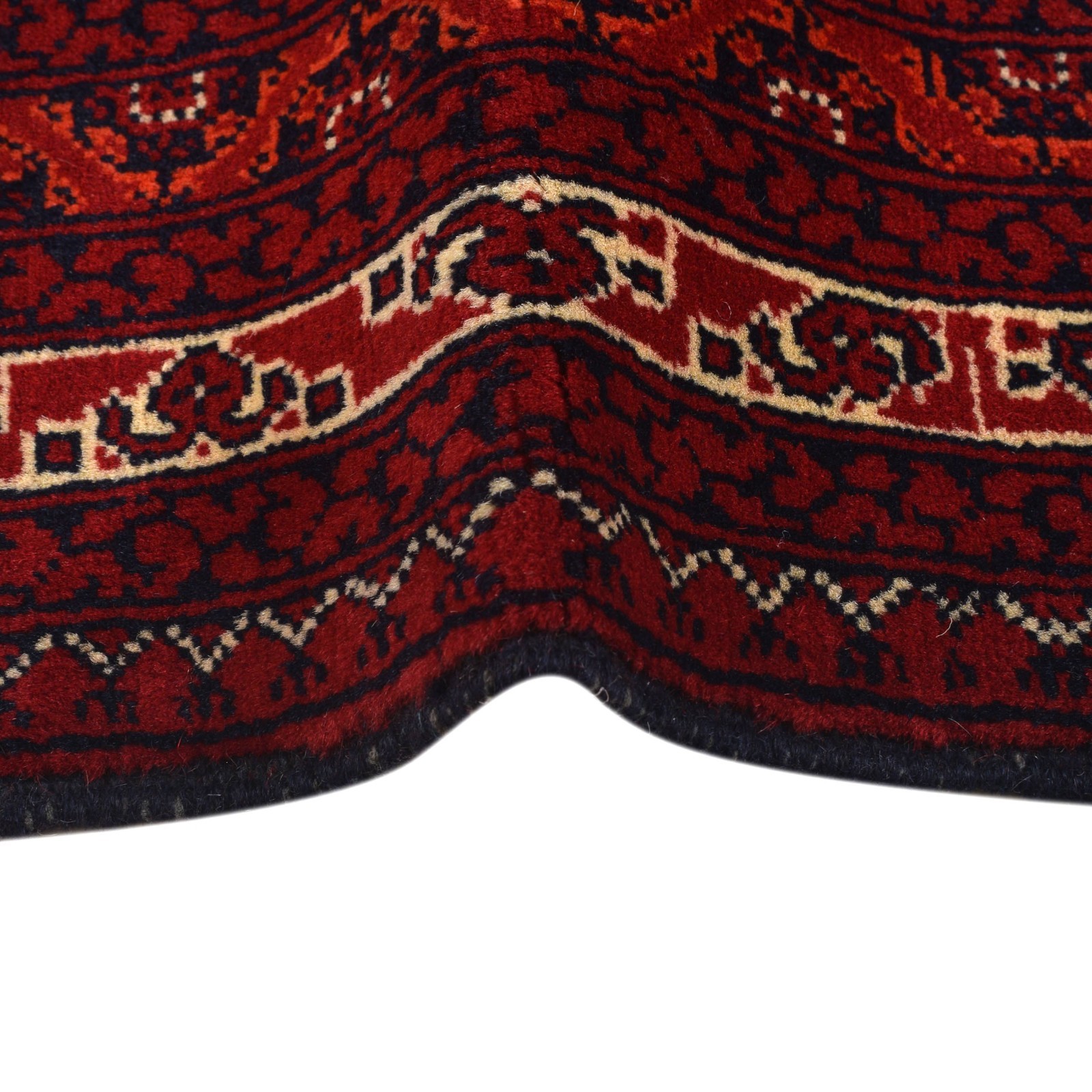 Handmade Modern Rug 3’4 x 4’10 ft Traditional Khoja Roshnai Red Bokhara Rug 1346