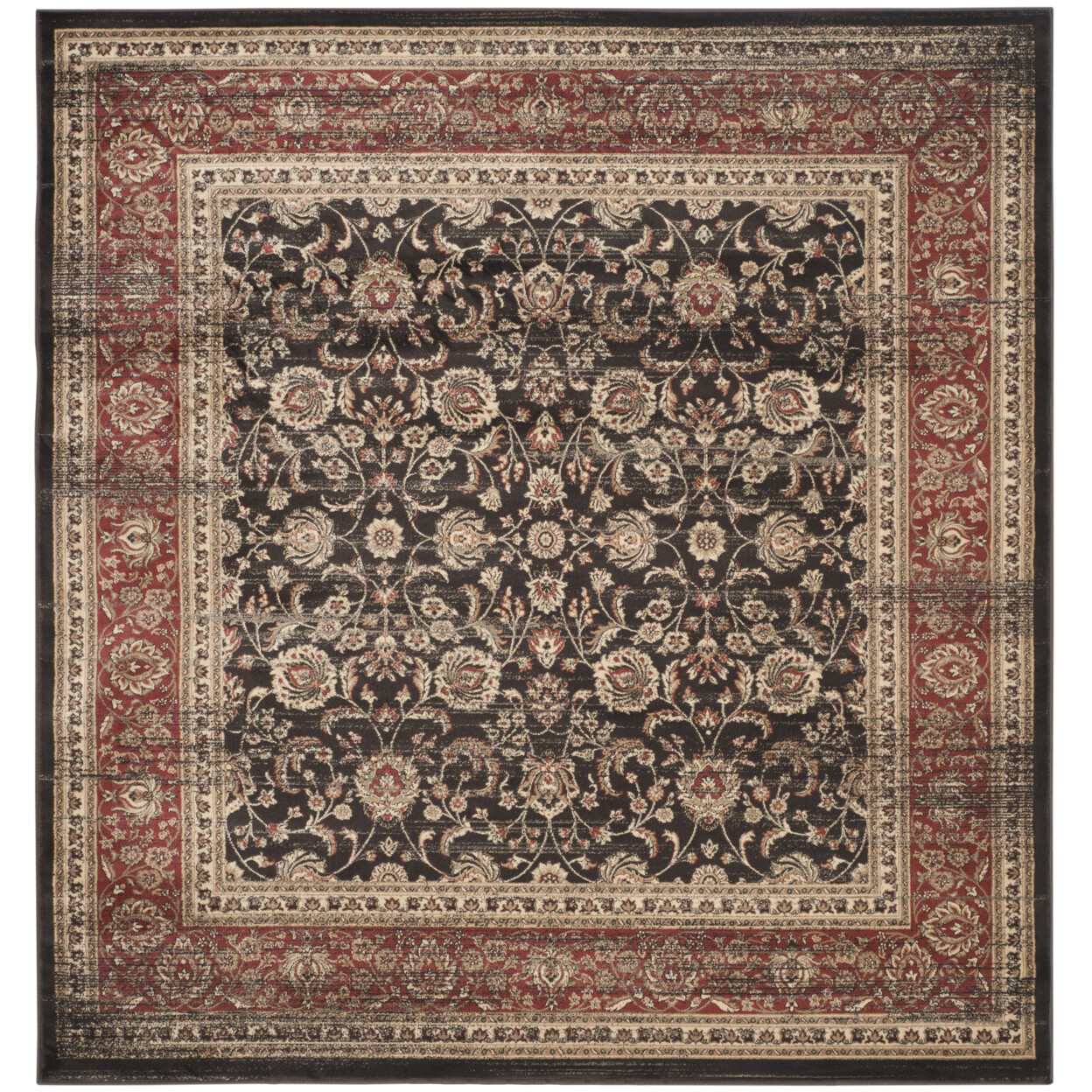 SAFAVIEH Vintage Collection VTG571C Black/Rust Rug