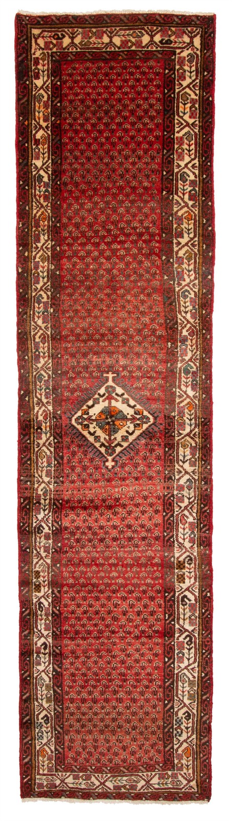 2’6″ x 10’6″ Vintage Hand-knotted Runner Rug Traditional Oriental Wool Carpet