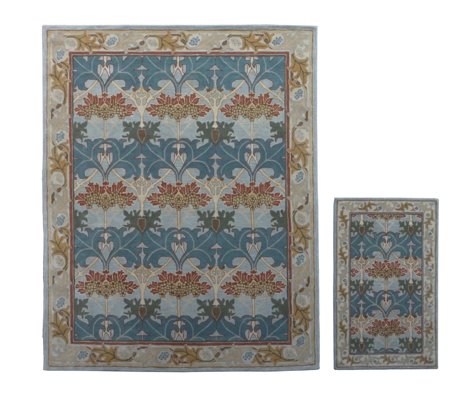 Hand Tufted Cecil Gray Traditional Style 100% Wool Without Area Rugs & carpet