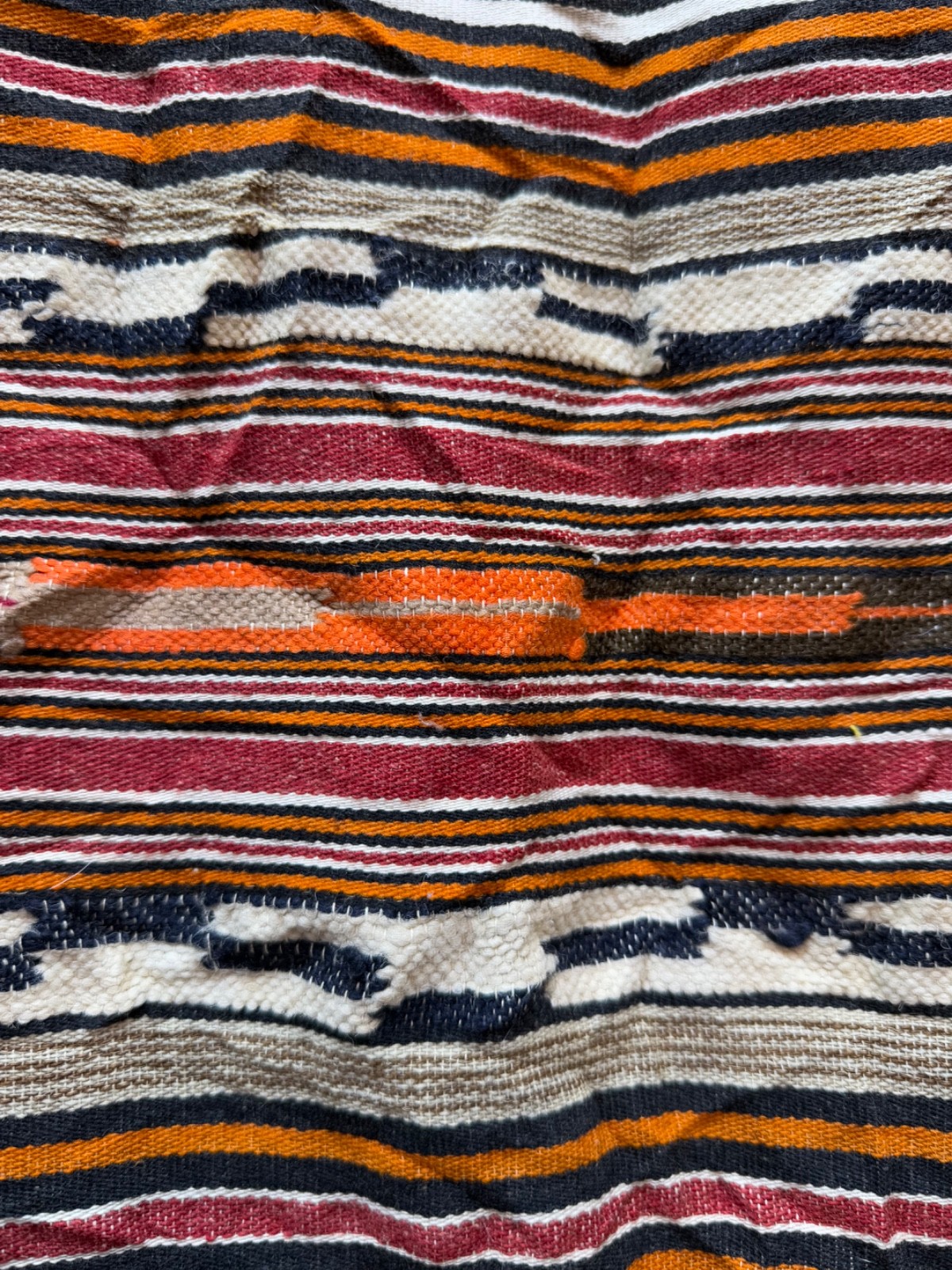 Vintage Beautiful Hand Woven Traditional Wool Weaving Kilim Rug 241×140 Cm