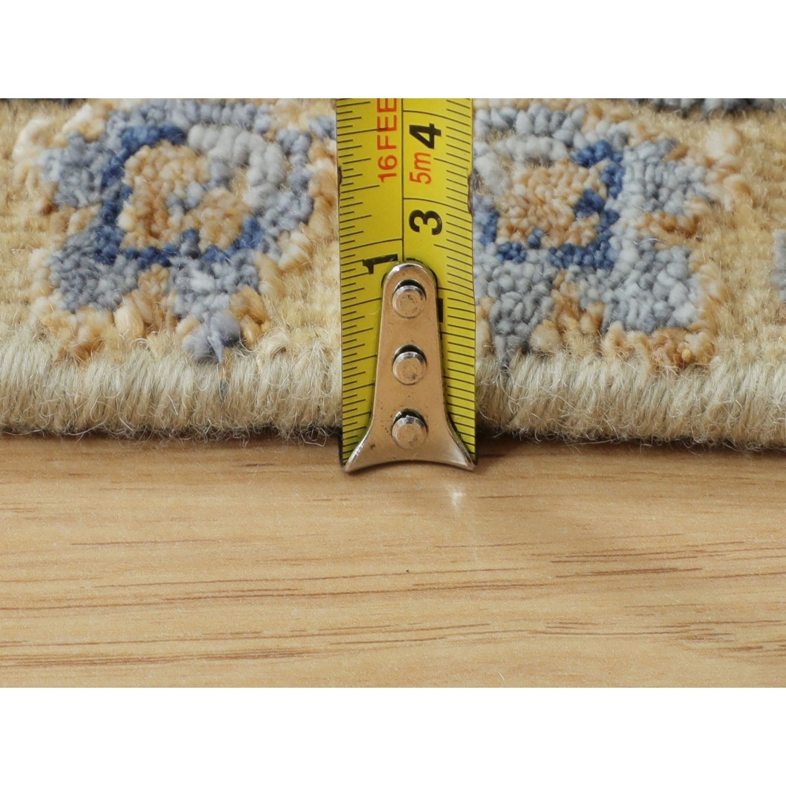 2’1″ x 3′ Cypress Tree Design Silk With Textured Wool Hand Knotted Rug R58177