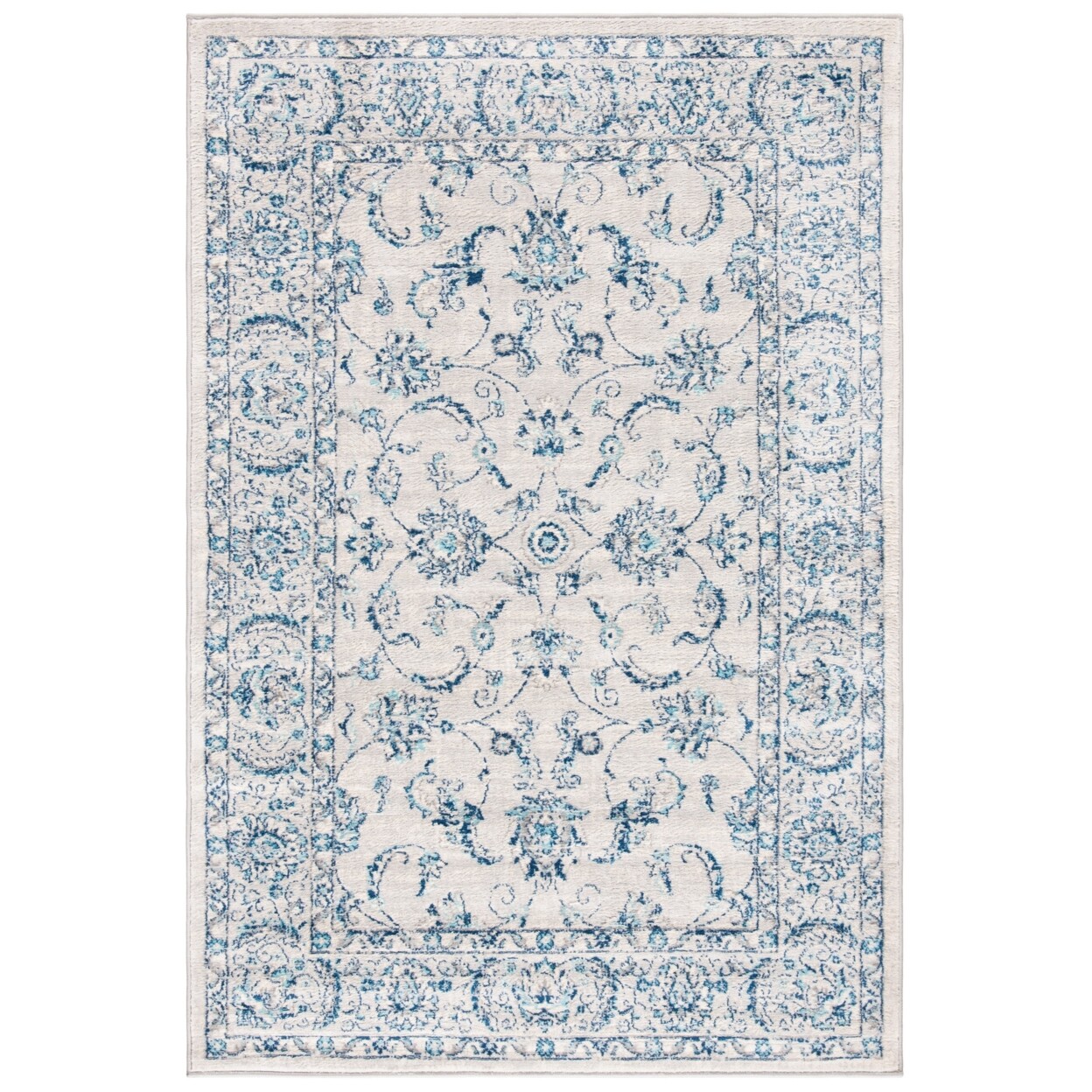 SAFAVIEH Brentwood BNT854G Light Grey / Blue Rug