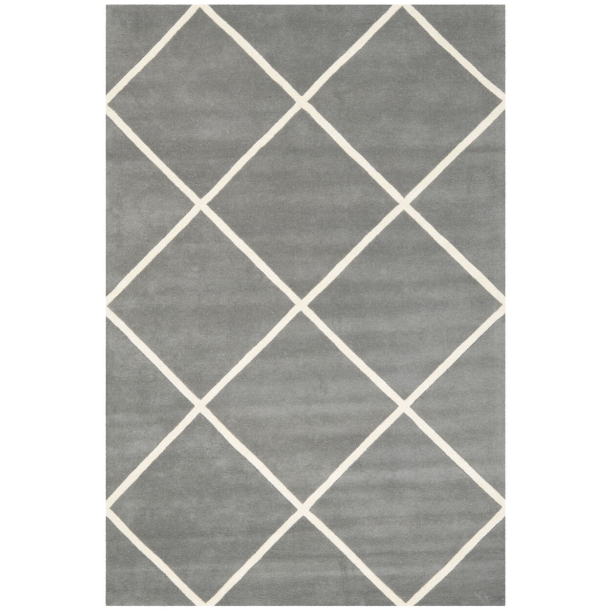 SAFAVIEH Chatham CHT720D Handmade Dark Grey / Ivory Rug