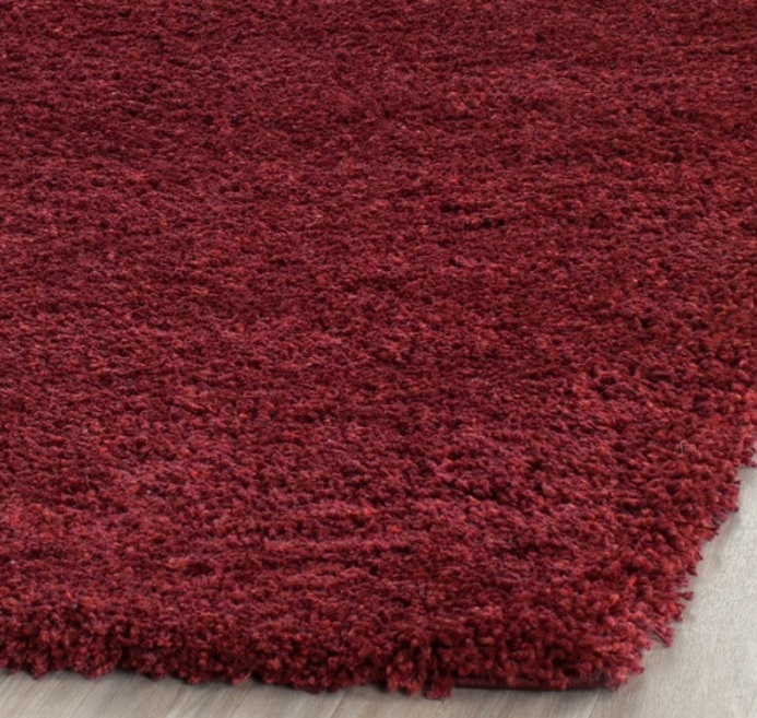 Burgundy Red Maroon Shag Area Rug Rugs 4 x 6 5 8 7 10 9 12 Burgandy Fluffy 2″