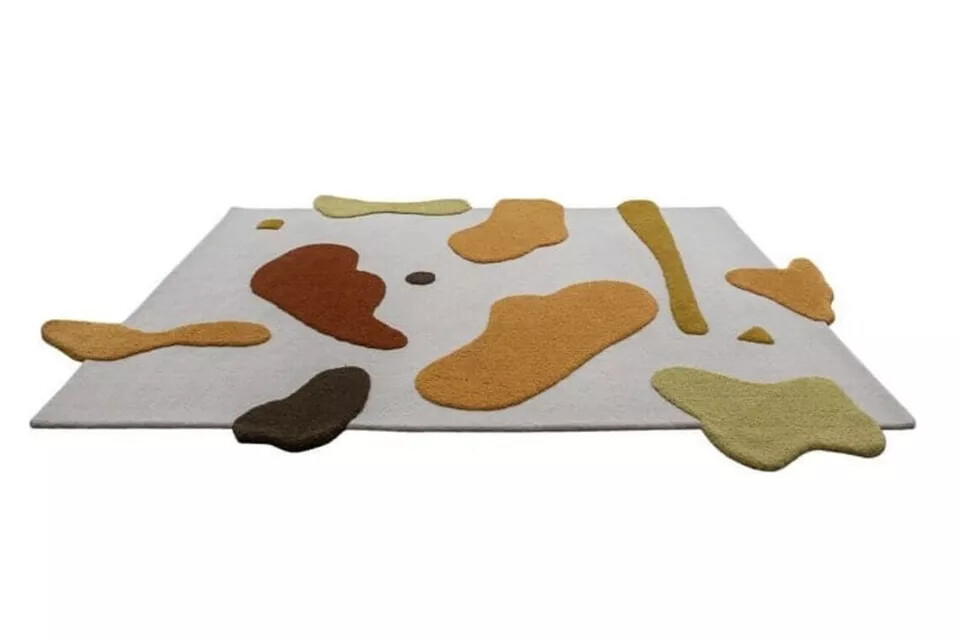 Hand Tufted Wool Area Rug Geometric Abstract Design Premium Quality Handmade Rug