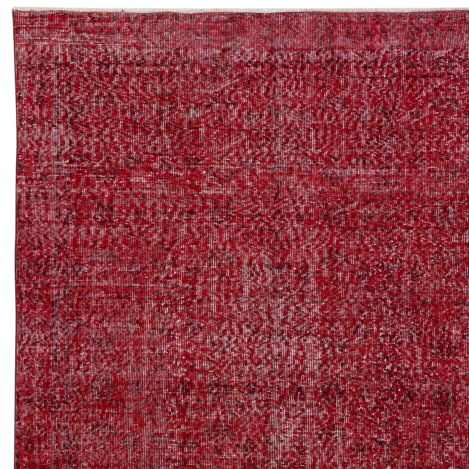 5.3×9.2 Ft Red Handmade Turkish Area Rug for Living Room, Bedroom & Dining Room