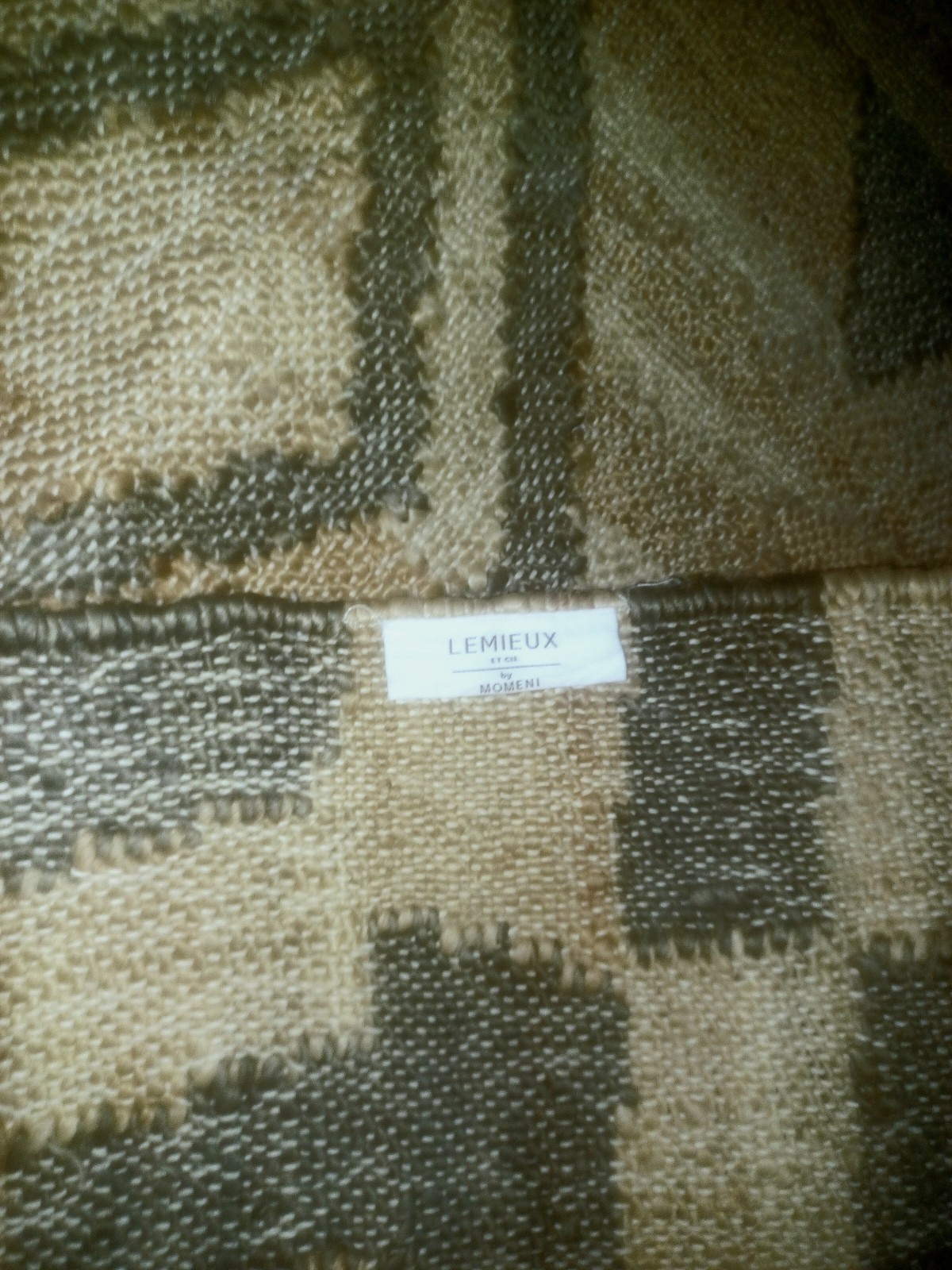 LEMIEUX et Cie Jute Native Area Rug Size 66″ X 44″Inches Rustic Hues Brand New