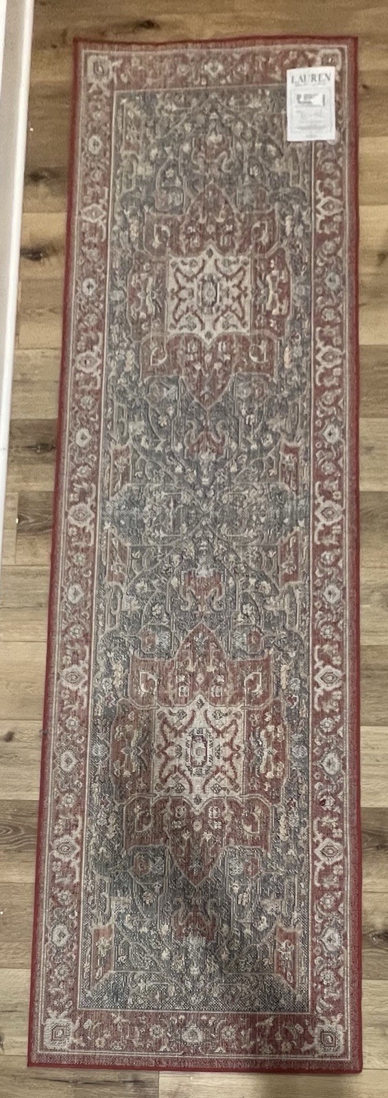 Lauren Ralph Lauren Rug 2’6”x8’ Red/Navy Oriental Medallion Turkey LRL1225A-28