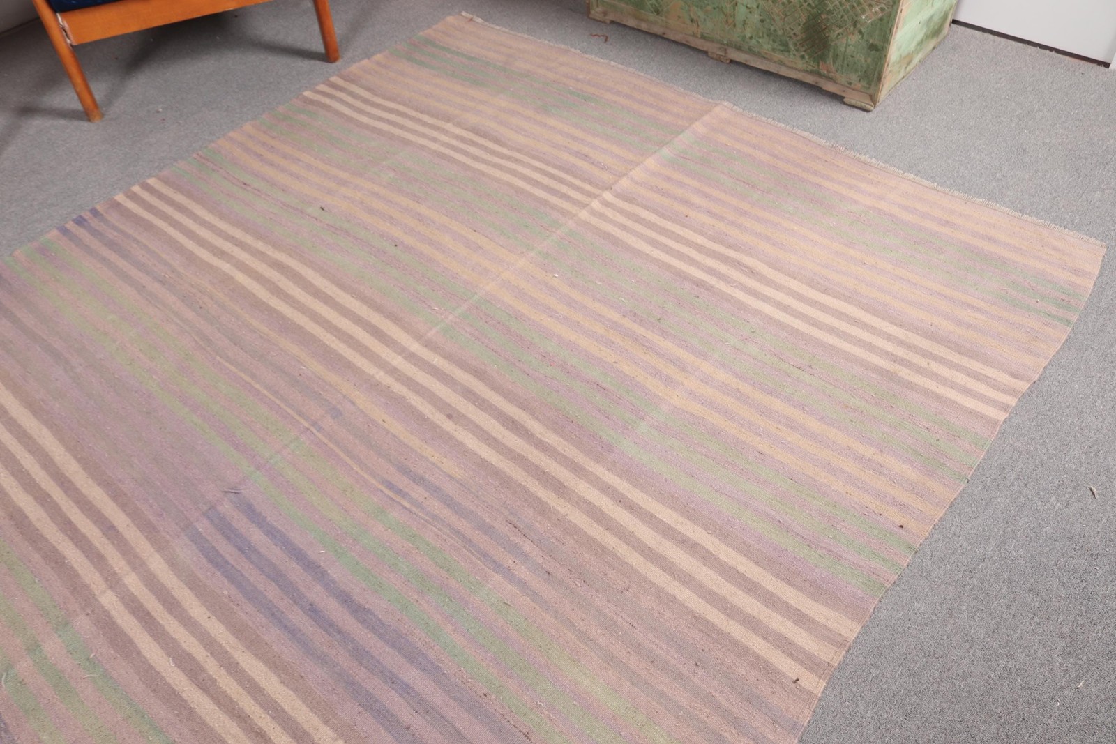 6×11,7 ft Rug, Vintage Turkish Rug, Brown Pink Moroccan Wool Rug