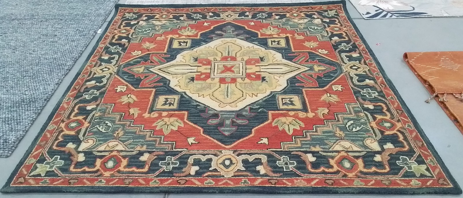 RED / NAVY 8′-0″ x 8′-0″ Hole in Rug, Reduced Price 1172798188 HG920Q-8SQ
