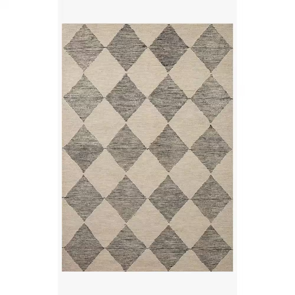 Chris Love Julia Francis Beige/Charcoal 7 Ft. 9 In. X 9 Ft. 9 In. Contemporary A