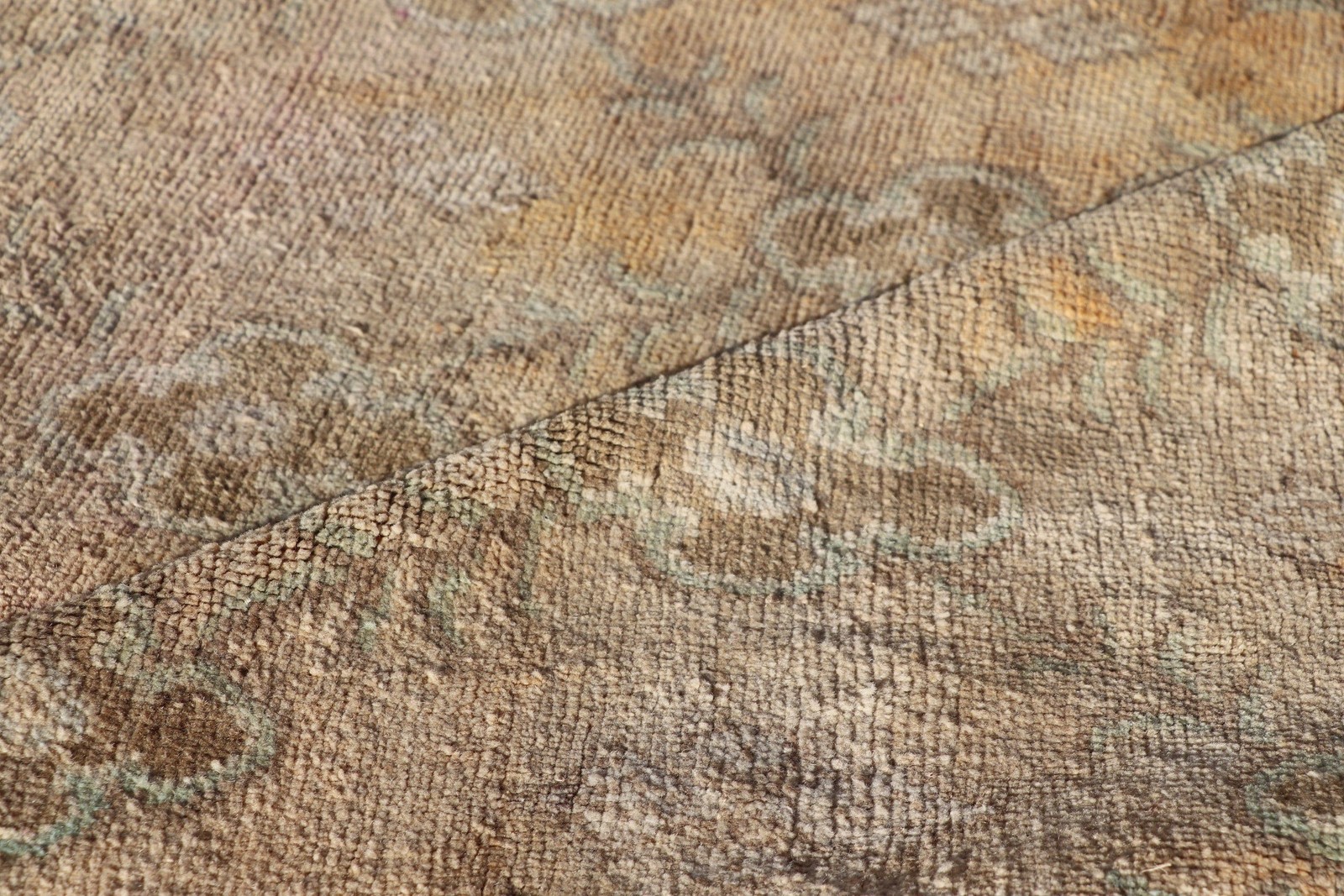 4,6×9,6 ft Vintage Rug, Turkish Large Rug, Brown Yellow Abstract Rug