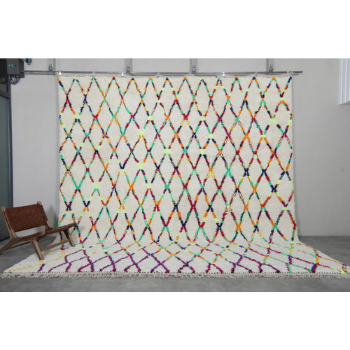 Moroccan Hand-Woven Rug-Beni Orain Style-custom design Hand-Knotted Wool Carpet