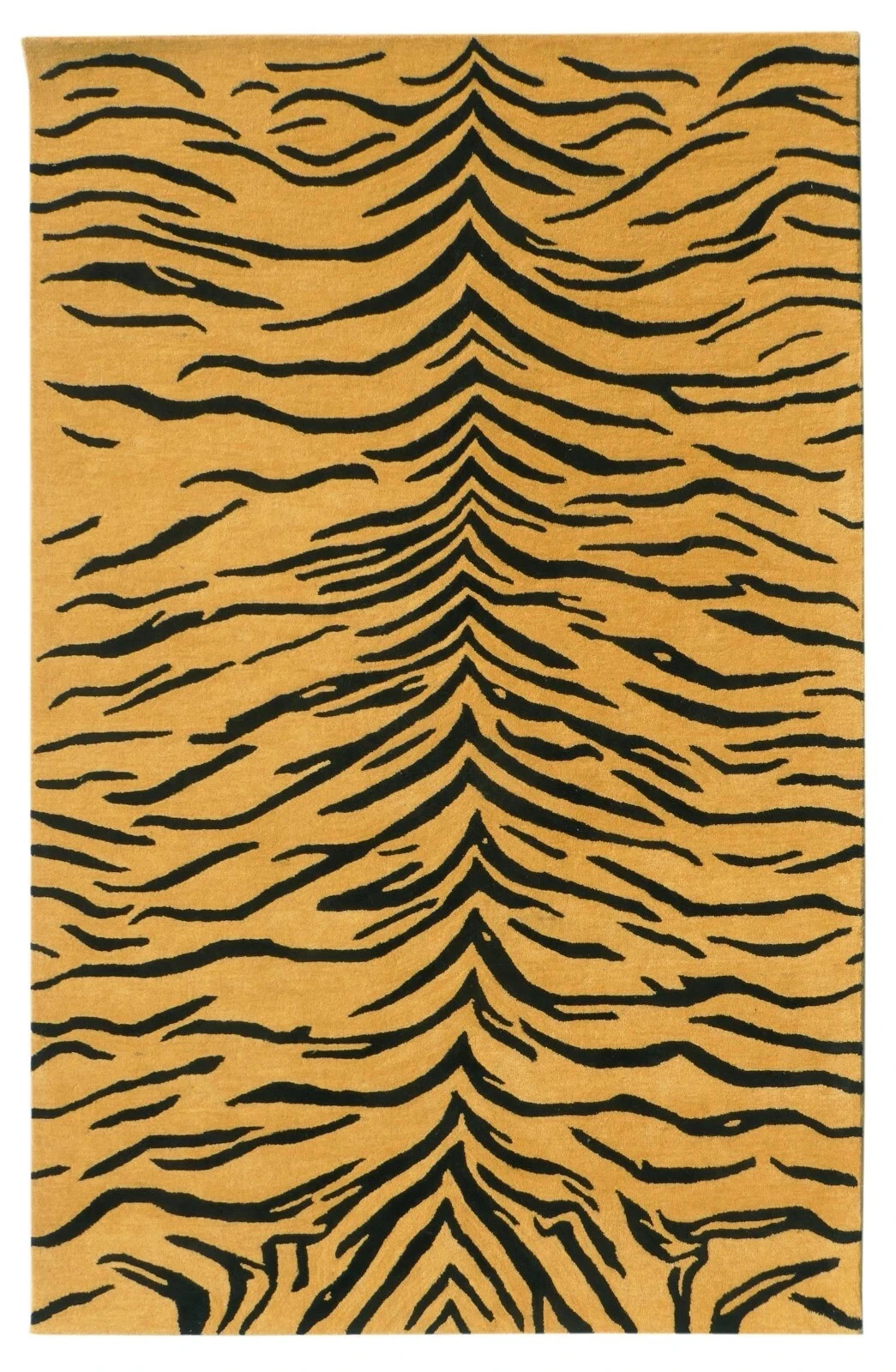 Hand Tufted Wool Tiger Print Rug 8×10 Large Area Carpet Handmade Modern Decor