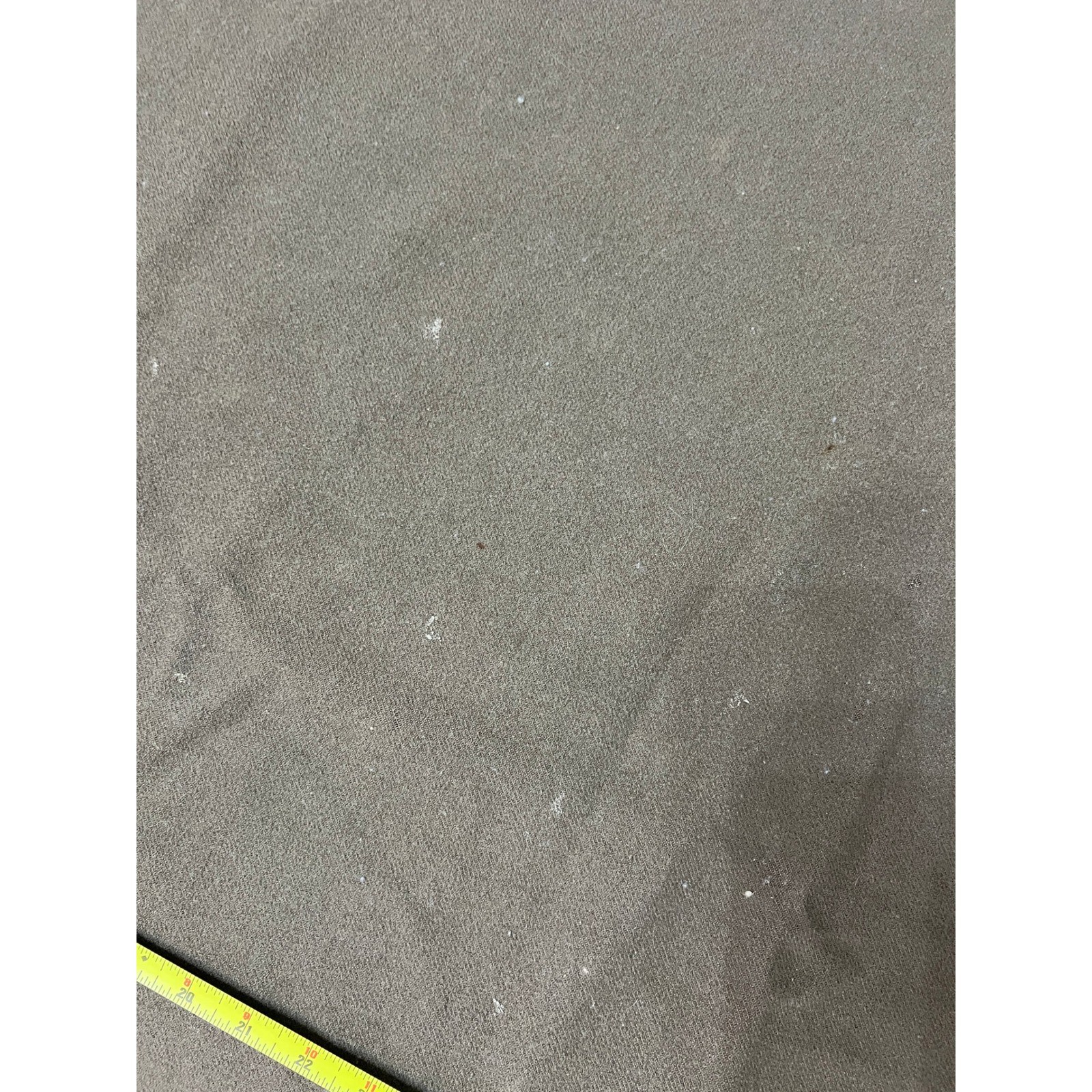 VTG Military Wool Blanket Olive Green Fabric Textile Large Rectangle Utility