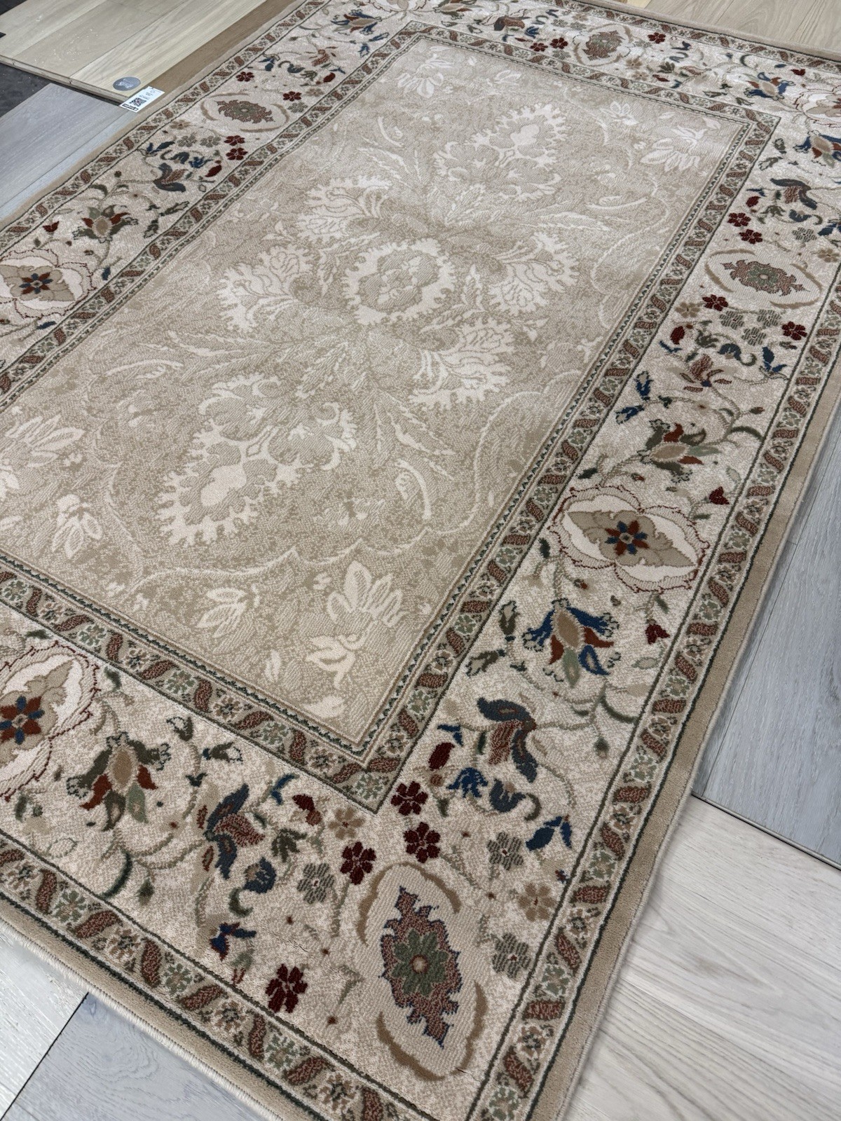 Karastan Veranda Collection Villa-Ivory 466-98960 5’2×7’10 100% Wool rug ::NEW::