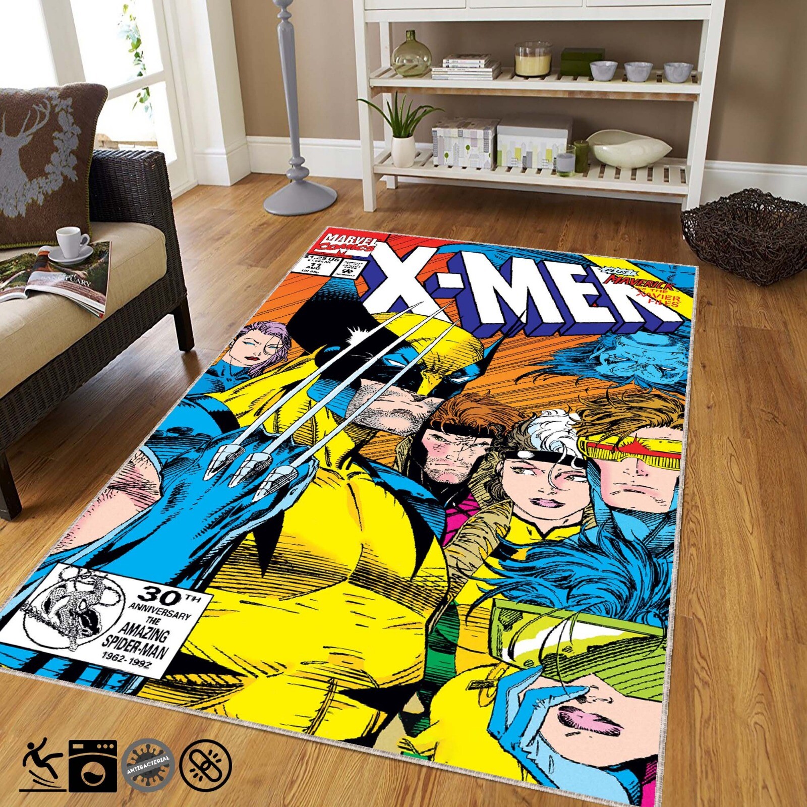X-Men Legend Rug, Comic Cartoon Books Cover, Books First Number, Fantastic Retro