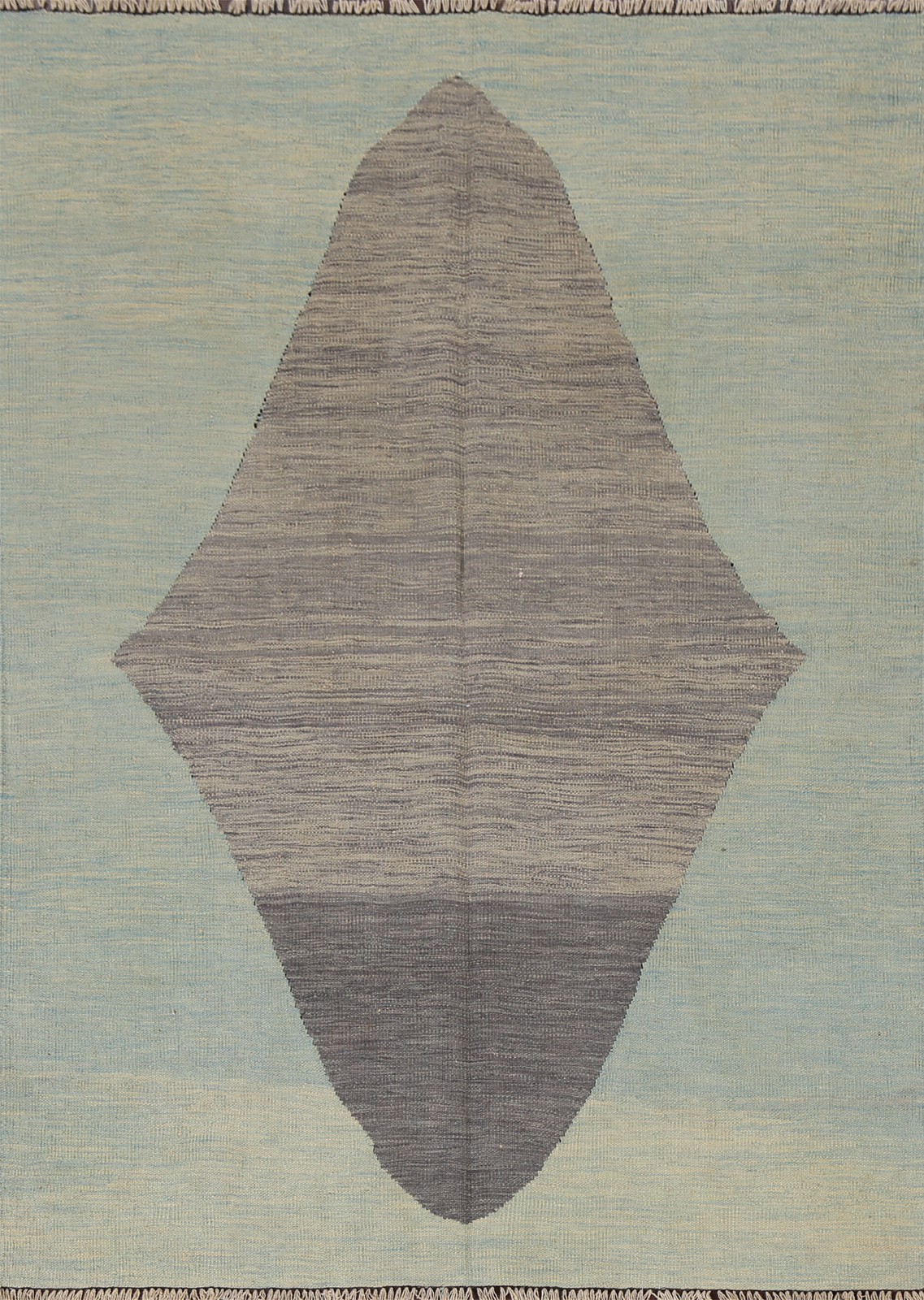 Natural Dye Wool Kilim Area Rug 5×7 Oriental Flat-weave Reversible Carpet
