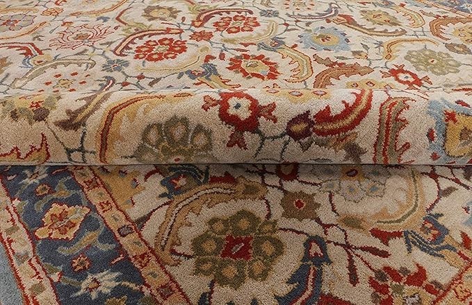 Traditional Design Hand Tufted Nz Wool Rug Color Multicolor Handmade Carpet Rug