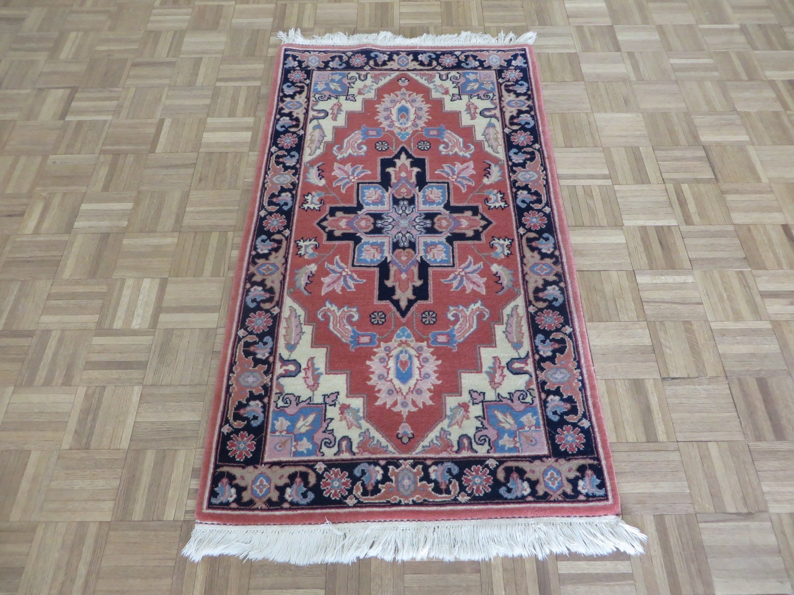 2’11 x 5’2 Hand Knotted Rust Serabi Oriental Rug G770