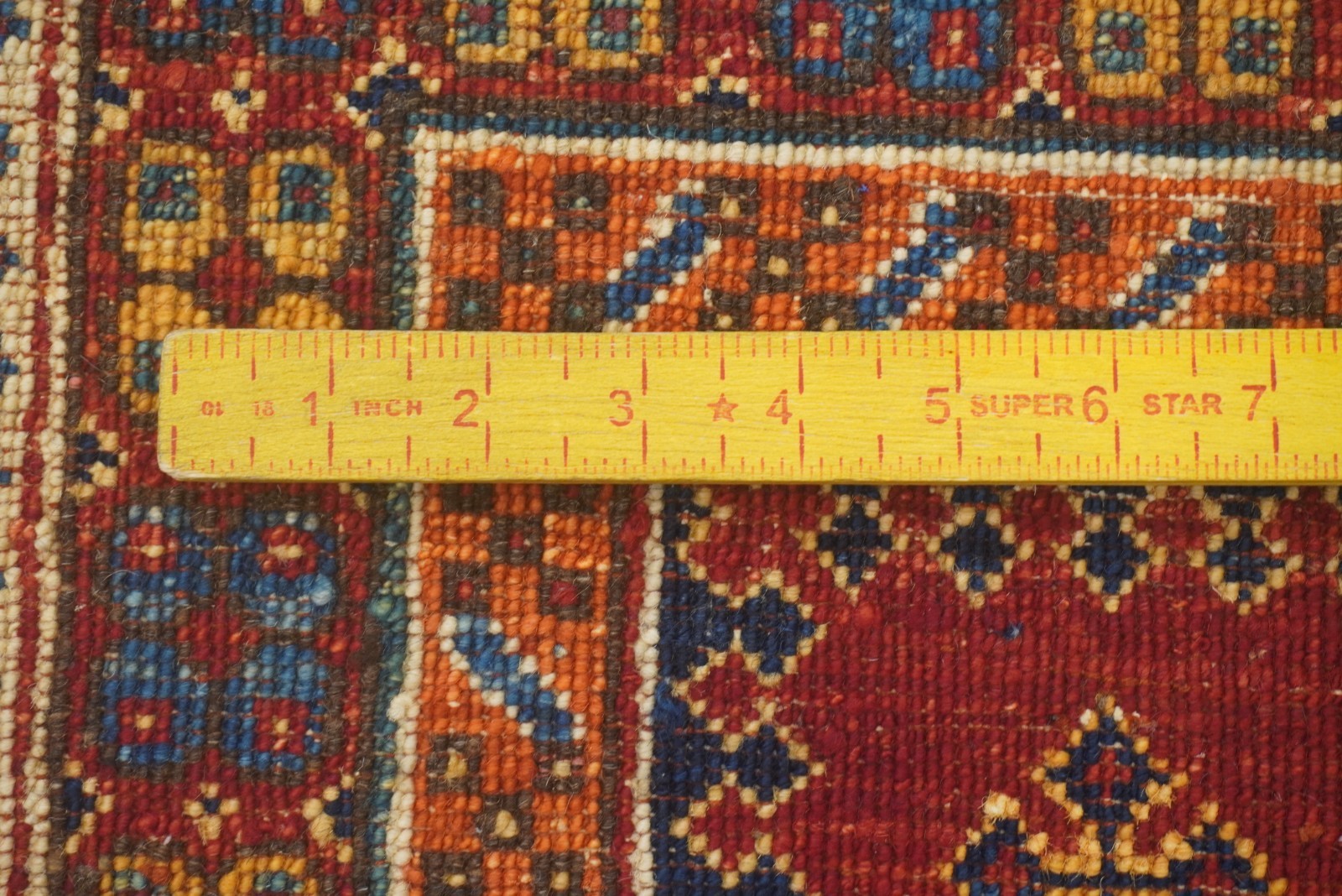 3×4 ft Red Afghan Hand Knotted Traditional Area Rug