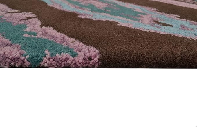 Handmade Modern Carpet (120×180) Modern Hand Tufted Carpet Modern Wave Design