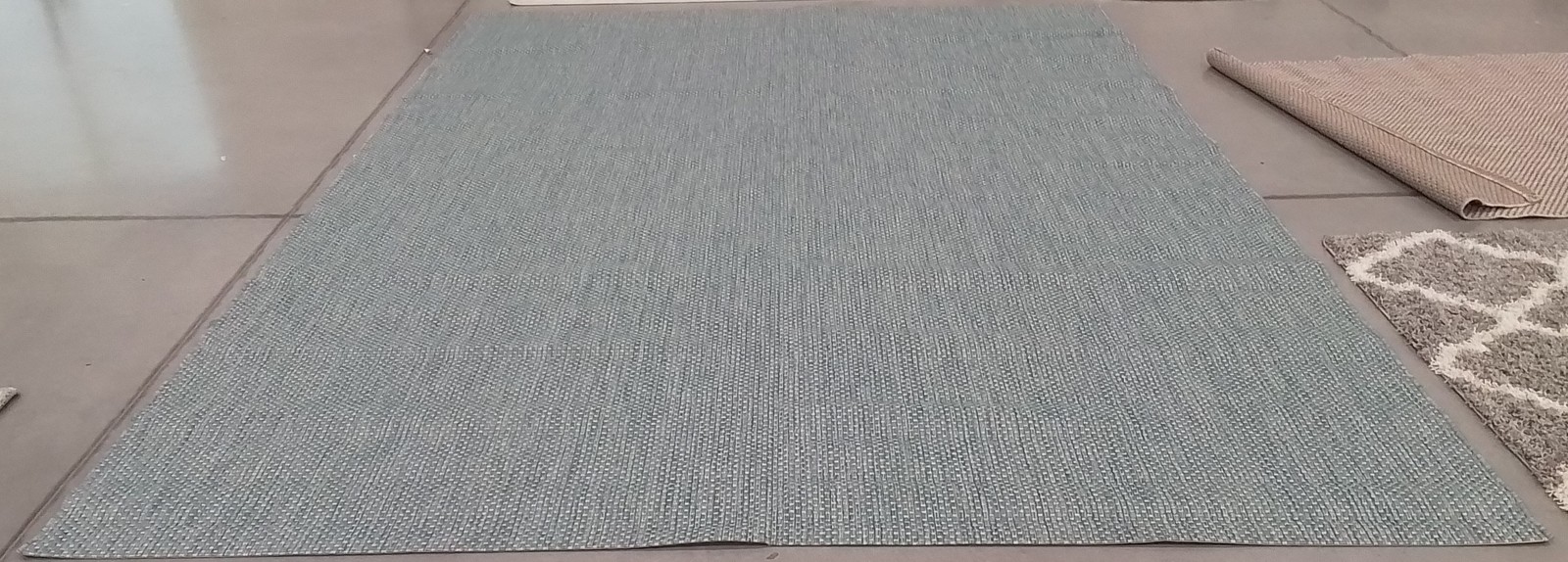AQUA / GREY 10′-0″ x 14′-0″ Damaged Rug Reduced Price 1172805616 CY8521-37121-10