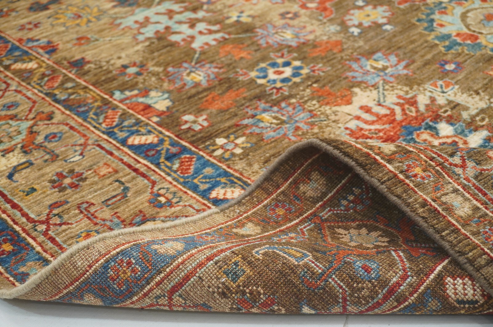 8 x 10 ft Brown Bidjar Afghan Hand Knotted Wool Oriental Modern Rug
