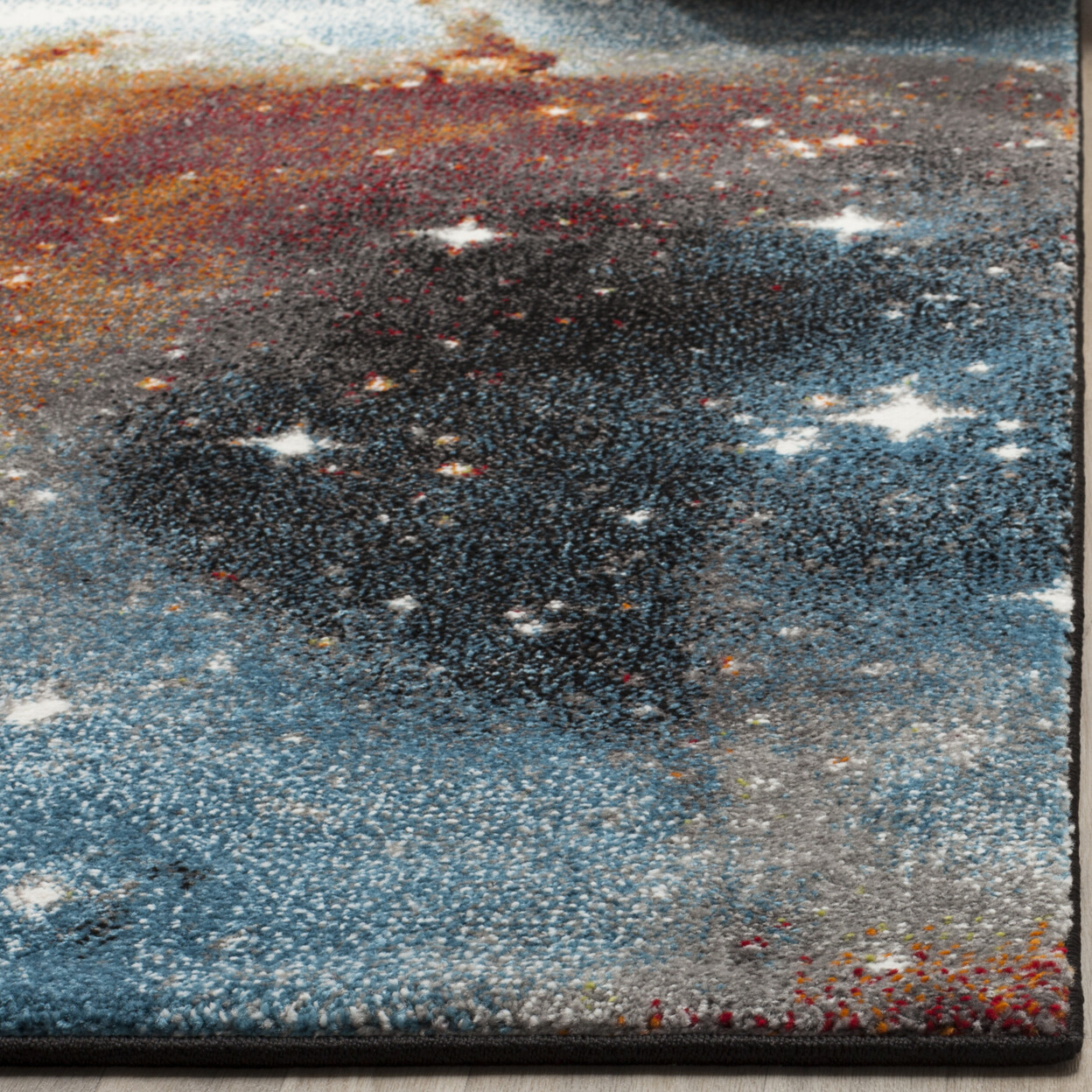 SAFAVIEH Galaxy Collection GAL109D Orange / Multi Rug