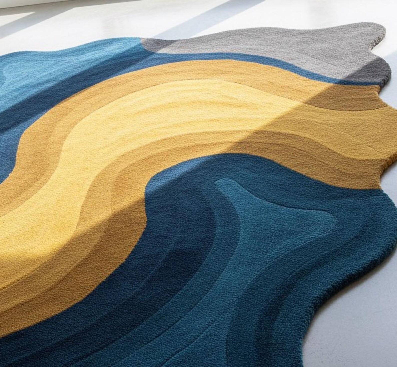 Designer Rug | Irregular Rug | Wool area Rugs | Living Room Rug | Tufted A24
