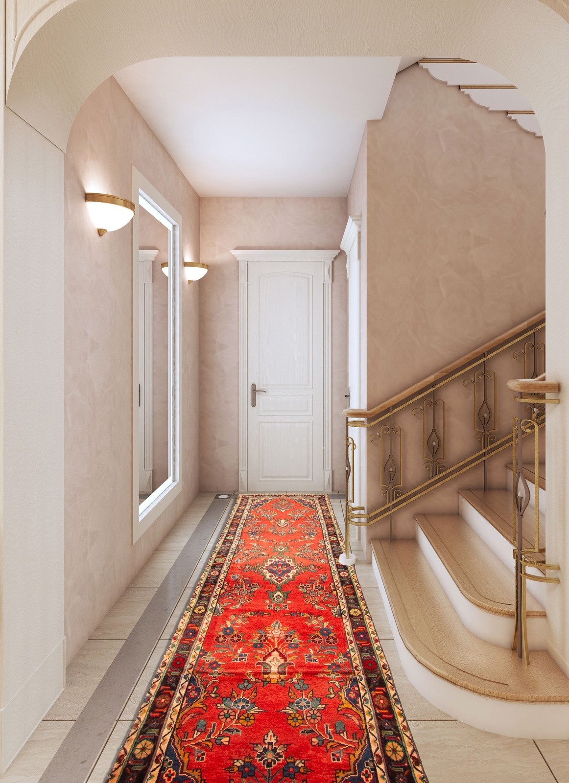 3’6″ x 10’11” Vintage Hand-knotted Runner Rug Traditional Oriental Wool Carpet