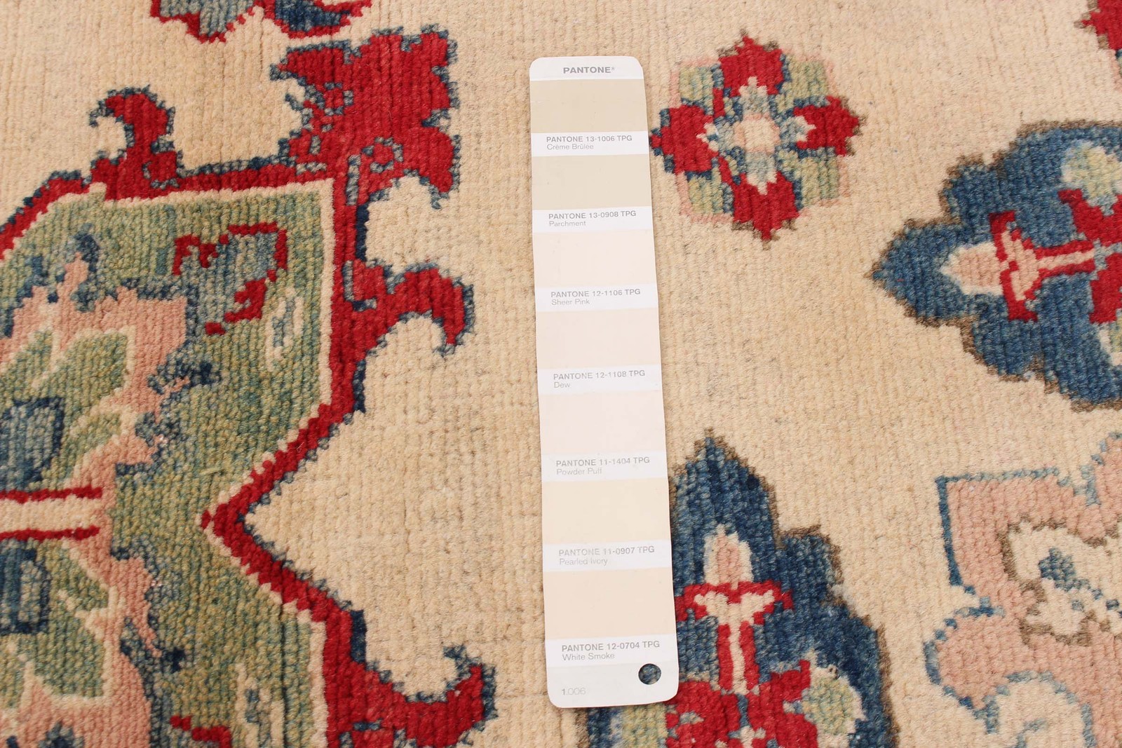Traditional Cream Hand-knotted Area Rug 6’5″ x 9’7″ Oriental Carpet