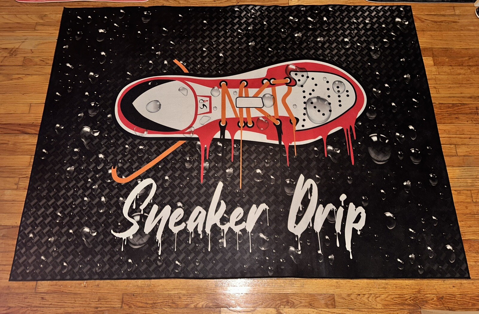 Sneaker Rug Stylish Shoe Room Rug Hype Beast 5’ x 7’ Sneaker Drip