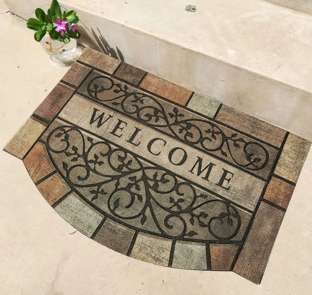 Welcome Door Mats 24″x36″ Heavy Duty Front Door Mat Outdoor Large Doormats wi…