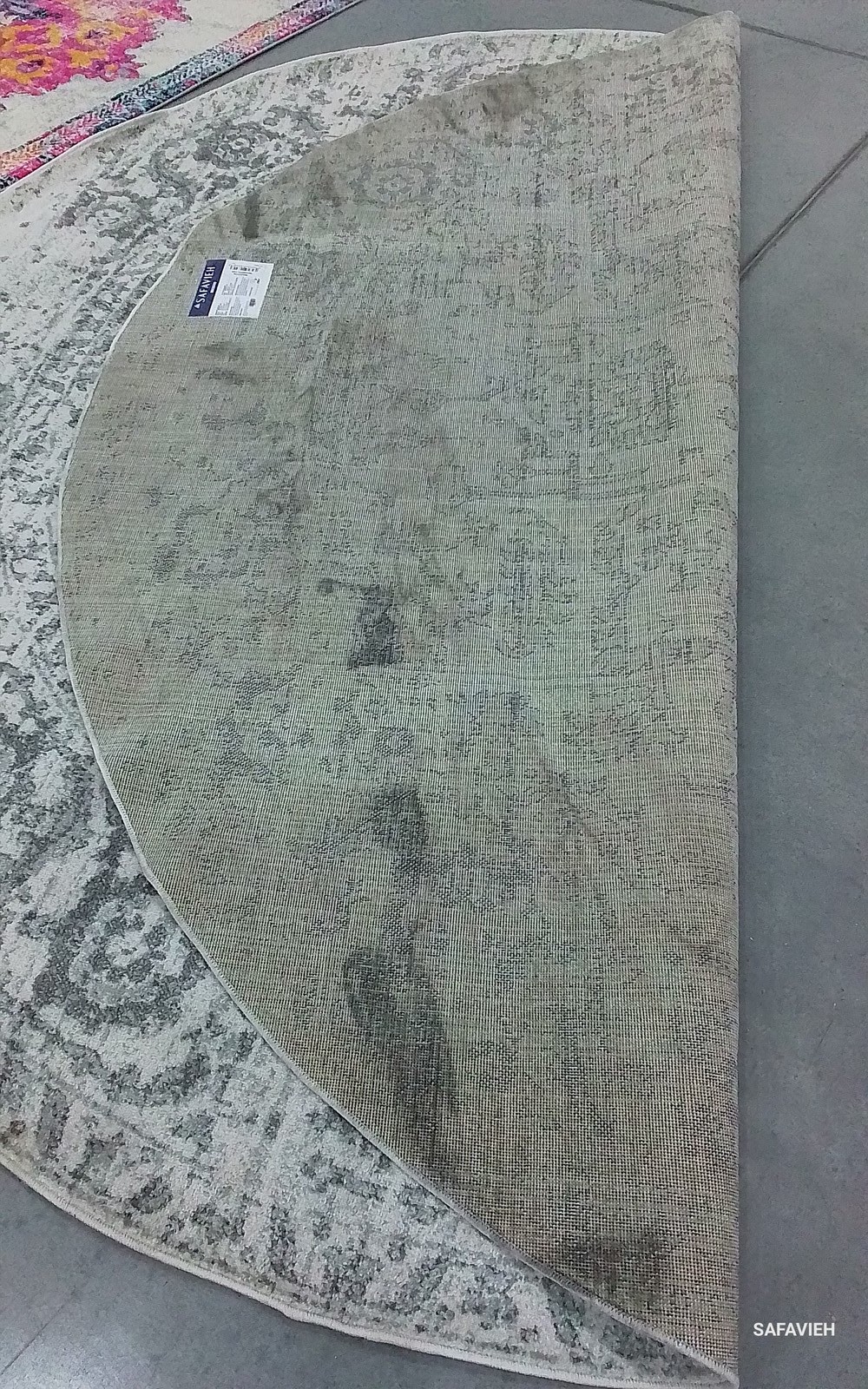 SILVER IVORY 10′-0″ x 10′-0″ Back Stain Rug Reduced Price 1172795756 MAD603G-10R