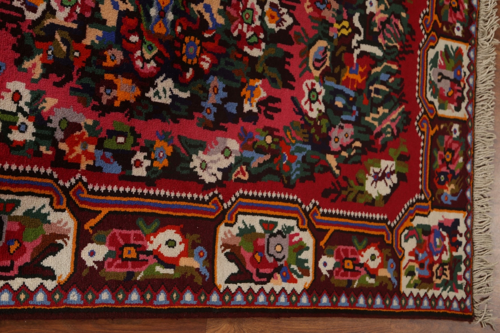 Victorian Style Traditional Floral Rug 4×5 Handmade Wool Carpet
