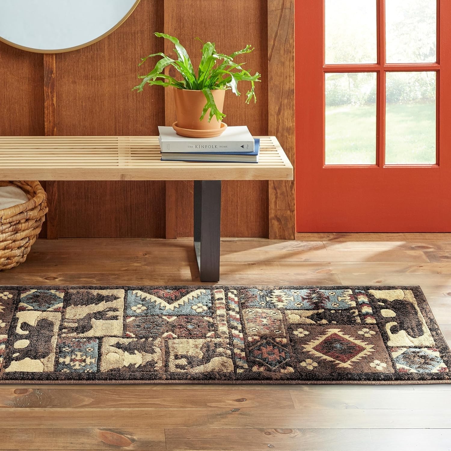 Luxury Buffalo Bear Rug 1’10″x6’10” – Fade & Stain Resistant, Cozy Comfort