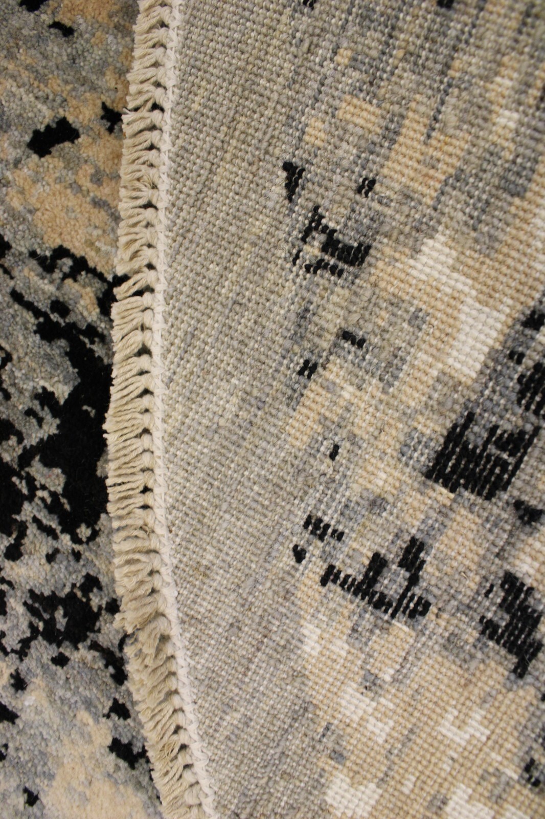 8’0″ x 8’0″ ft. Contemporary Hand Knotted Afghan Modern Round Rug