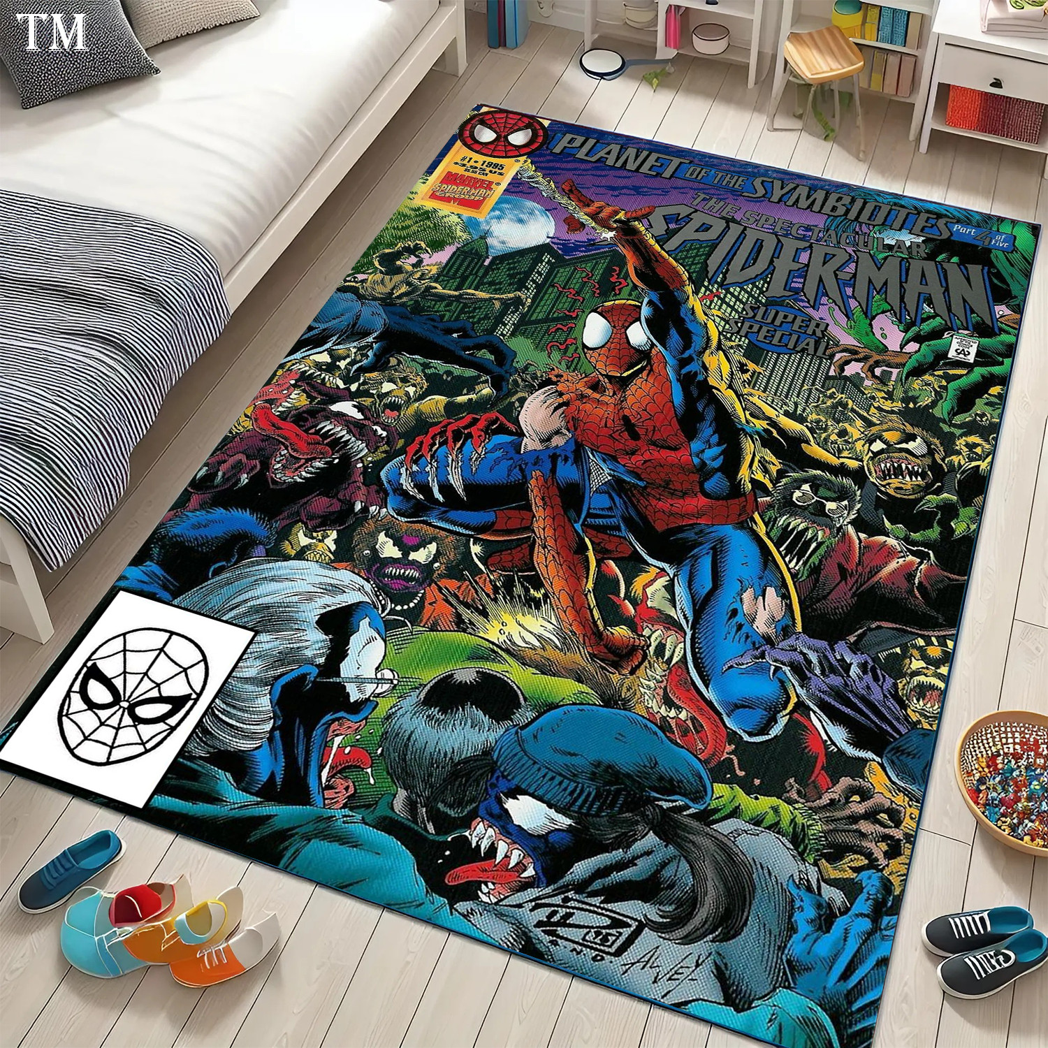 Elite Alien Monster Battle Mat – Classic Comic Book Style Area Rug