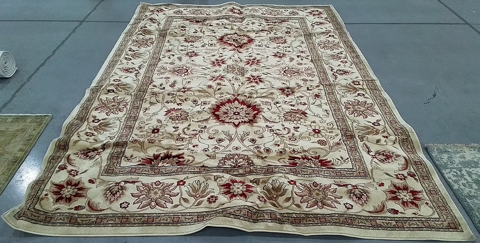 IVORY / IVORY 8′-0″ x 11′-0″ Stained Rug, Reduced Price 1172803467 LNH212L-8