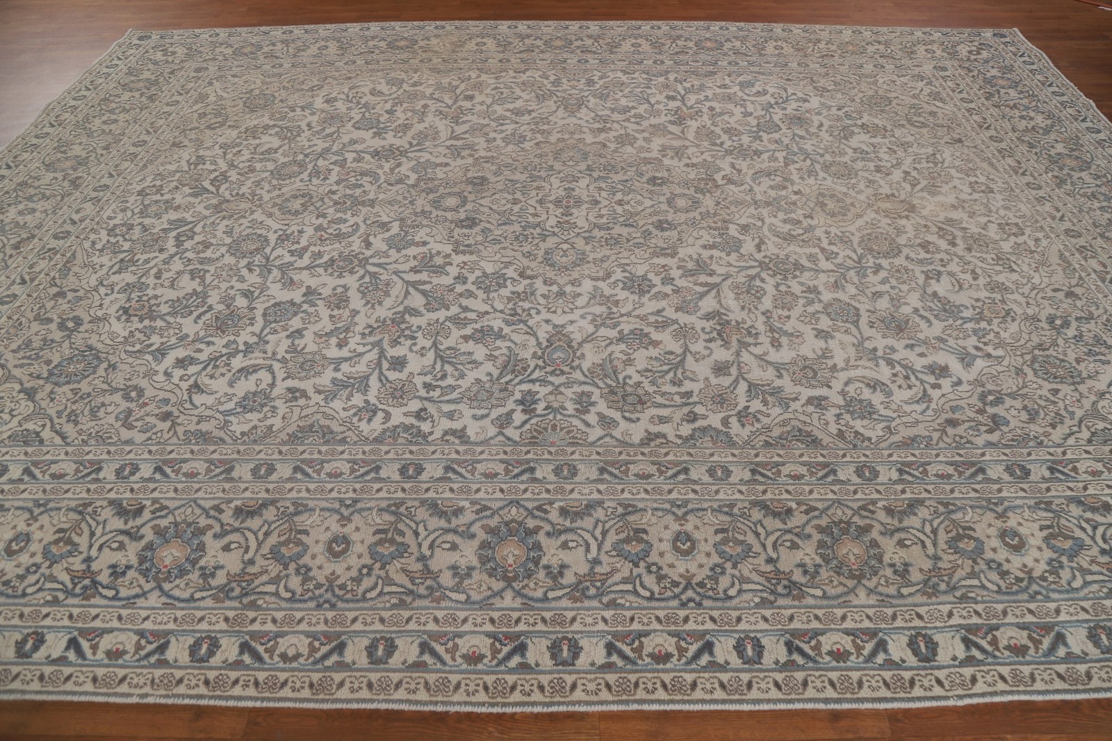 Traditional Living Room Area Rug 10×12 Ivory Wool Medallion Classic Vintage Rug