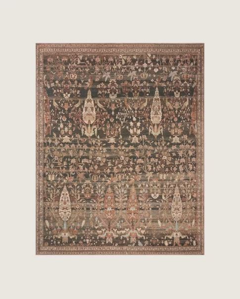 LONE FOX X JOON LOLOI Reseda Printed Rug Earth Multi No Rug Pad – NEW
