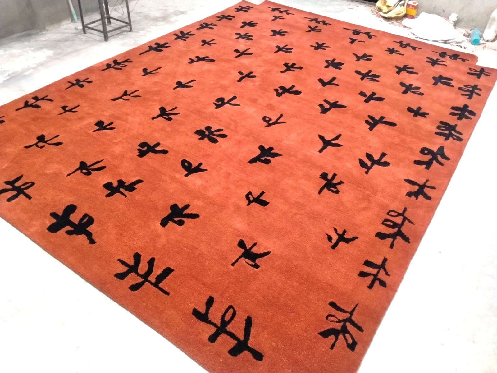 Handmade Designer Tufted Rug with Modern Design for Living Room Nz Wool