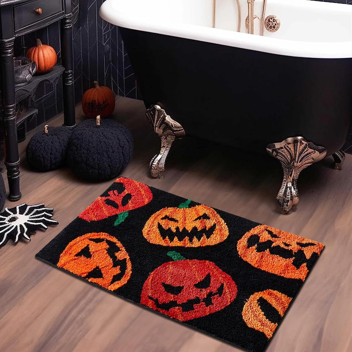 Celebrate Halloween Together Happy Halloween Pumpkin Printed Area Rug 20″ x 30″