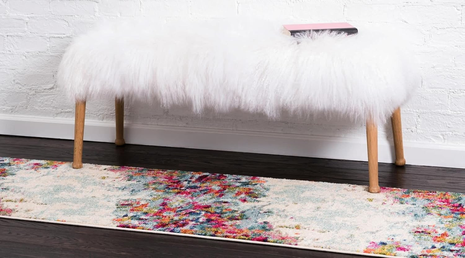 Joyous Chromatic Collection Area Rug – Multi/Blue 2’7″ x 12′ Runner