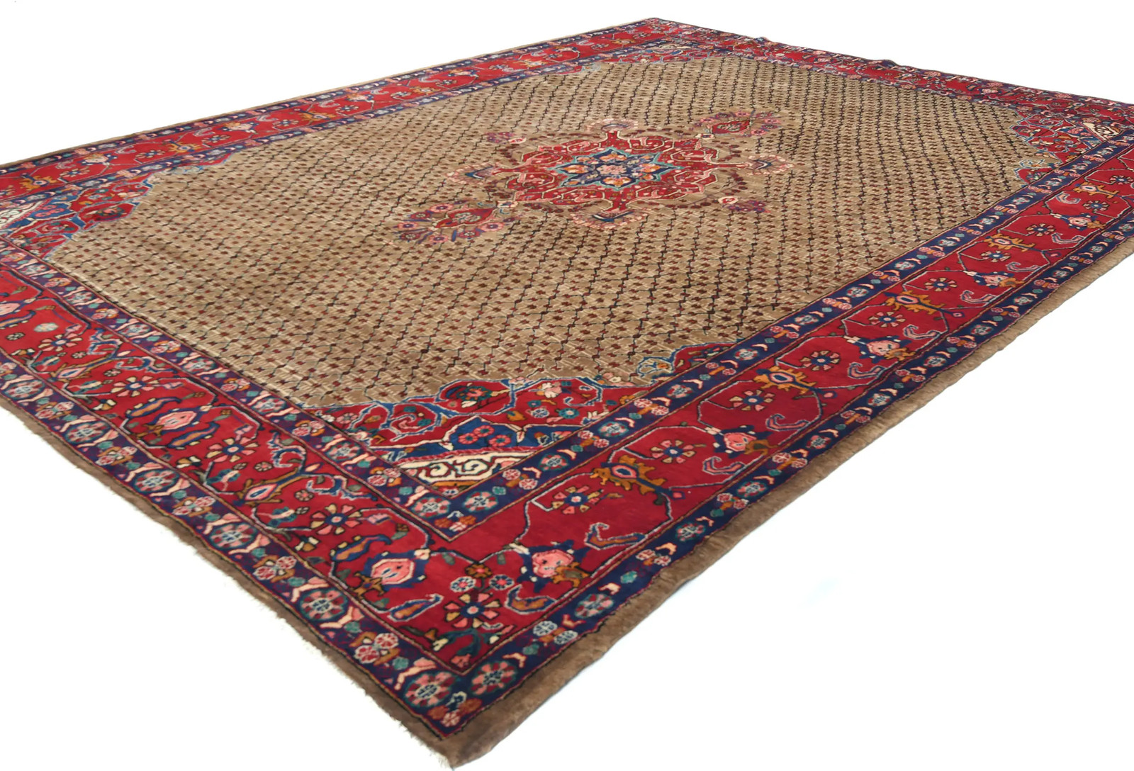 8’5X11’4 Vintage Handmade Tribal Style One-of-a-Kind Oriental Carpet Rug