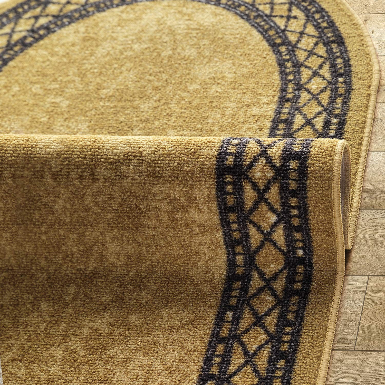 Antep Rugs Alfombras Modern Bordered 2×5 Non-Skid (Non-Slip) Low Profile Pile