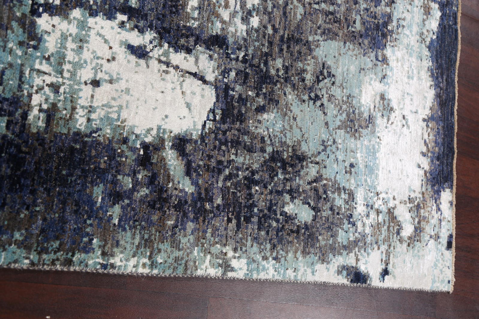 Artistic Modern Abstract Oriental Area Rug Wool/ Silk Hand-made Carpet 5×7