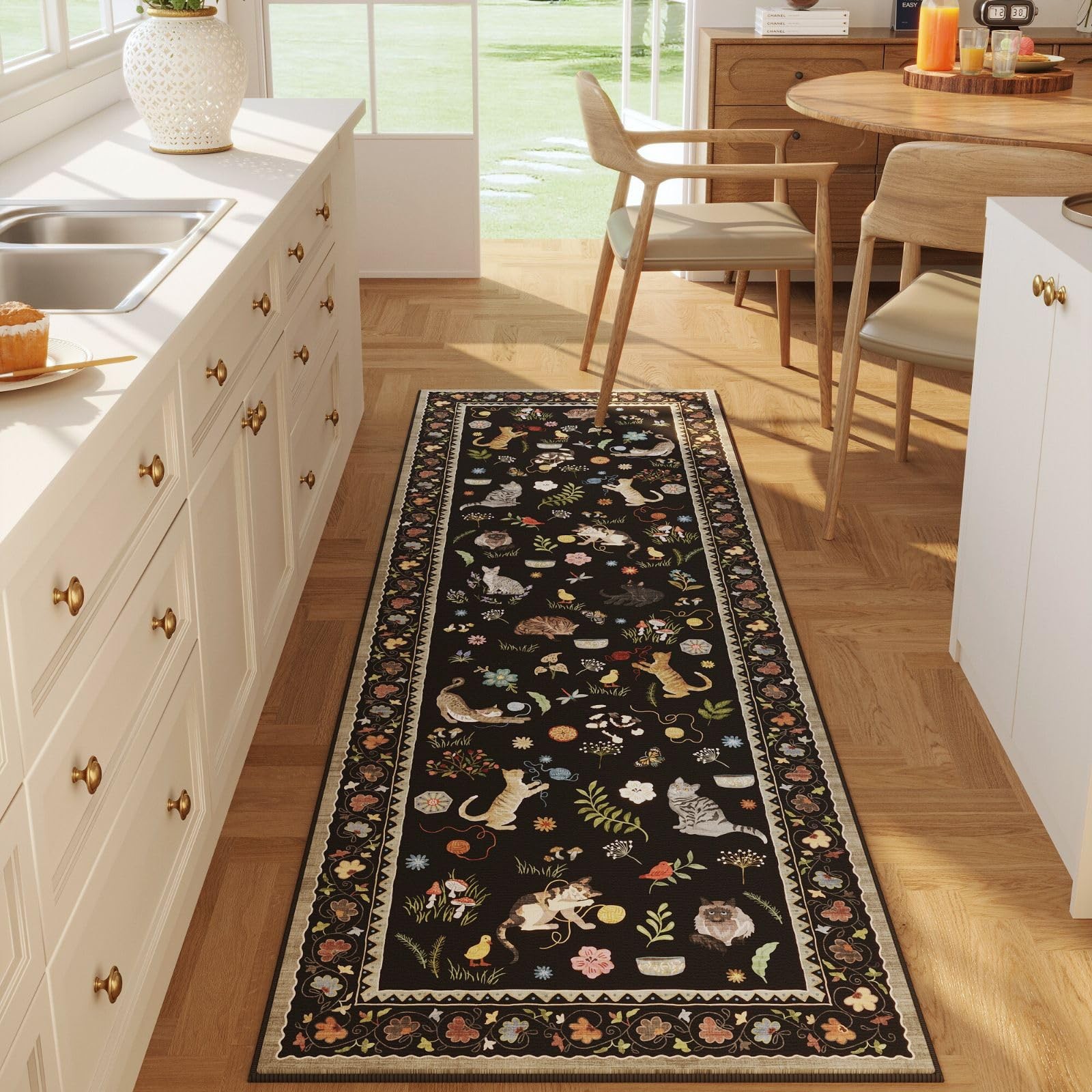 Runner Rug for Kitchen Non Slip 2’x6′ Washable Rugs with Rubber Backing Soft